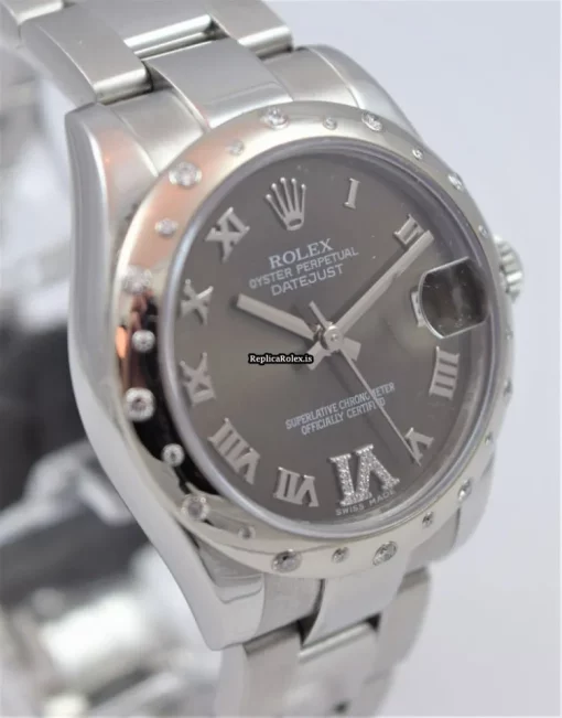 Reliable Replicas Rolex Lady-datejust 178344 Caliber 2235 Automatic Movement 31mm Steel Case Womens Watch - Image 4