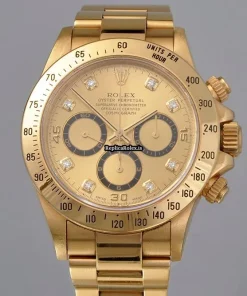 Superior Fake Rolex Daytona 16528 Automatic Movement 40mm Yellow Gold Case Watch