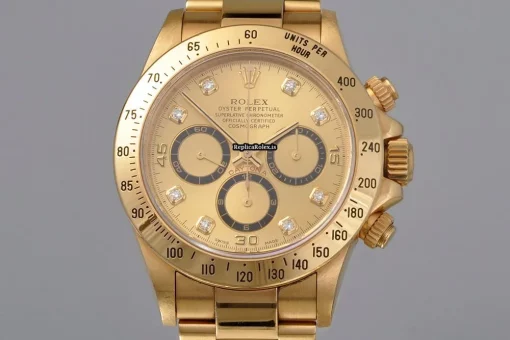 Superior Fake Rolex Daytona 16528 Automatic Movement 40mm Yellow Gold Case Watch - Image 2
