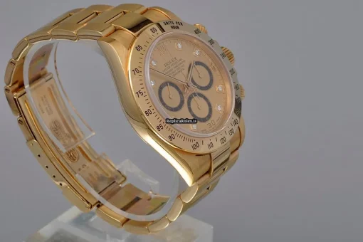 Superior Fake Rolex Daytona 16528 Automatic Movement 40mm Yellow Gold Case Watch - Image 4