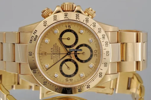 Superior Fake Rolex Daytona 16528 Automatic Movement 40mm Yellow Gold Case Watch - Image 5