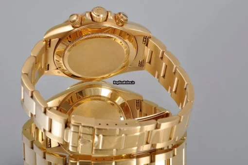 Superior Fake Rolex Daytona 16528 Automatic Movement 40mm Yellow Gold Case Watch - Image 8