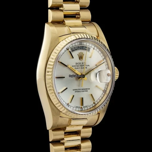 Luxury Fake Rolex Day-date 36 18038 Caliber 3055 Automatic Movement 36mm Yellow Gold Case Mens/unisex Watch - Image 7
