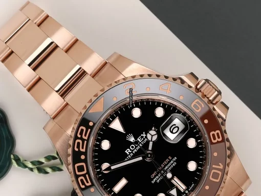 Ideal Fakes Rolex Gmt-master II 126715chnr Automatic Movement 40mm Rose Gold Case Watch - Image 3
