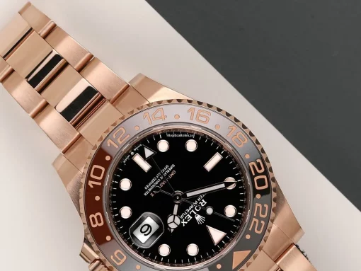 Ideal Fakes Rolex Gmt-master II 126715chnr Automatic Movement 40mm Rose Gold Case Watch - Image 4