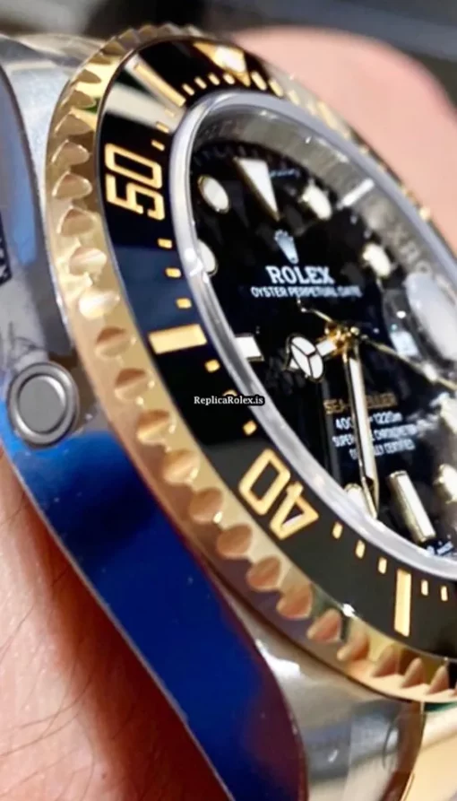 Incredible Replica Rolex Sea-dweller 126603 Caliber 3235 Automatic Movement 43mm Gold/steel Case Mens/unisex Watch - Image 2