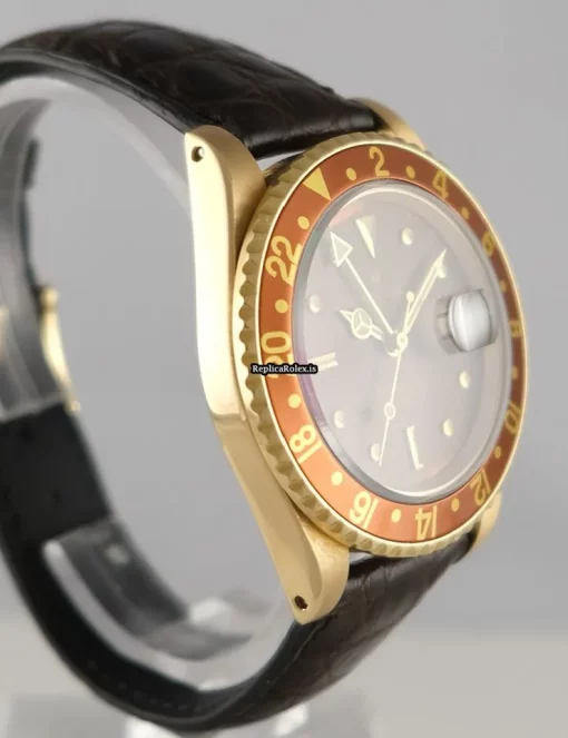 Quality Fake Rolex Gmt-master 16758 Automatic Movement 40mm Yellow Gold Case Mens/unisex Watch - Image 4