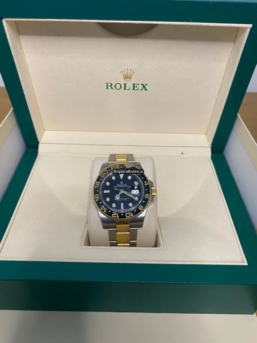 Durable Replicas Rolex Gmt-master II 116713ln Caliber 3186 Automatic Movement 40mm Gold/steel Case Mens/unisex Watch