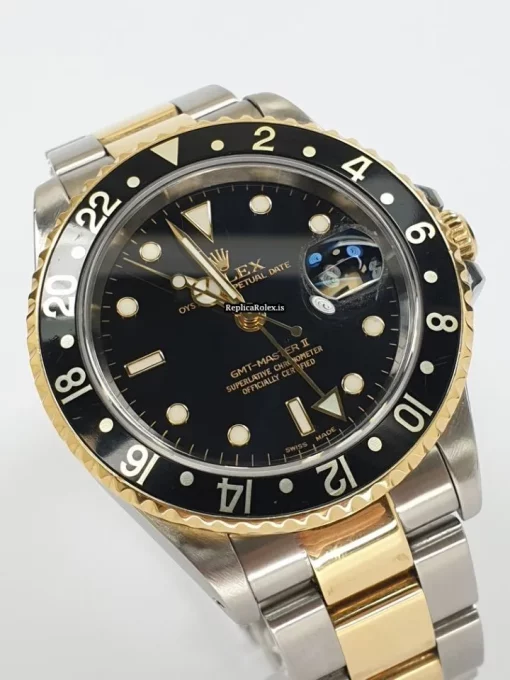 Lovely Replica Rolex Gmt-master II 16713 Caliber 3185 Automatic Movement 40mm Gold/steel Case Mens/unisex Watch