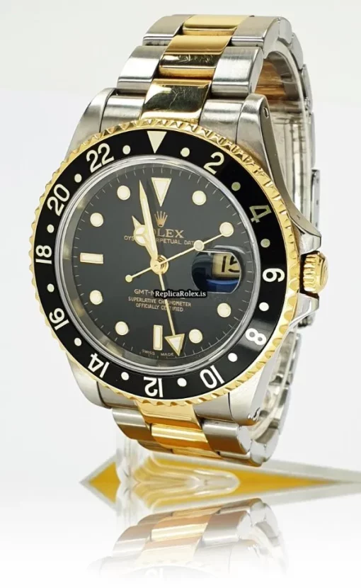 Lovely Replica Rolex Gmt-master II 16713 Caliber 3185 Automatic Movement 40mm Gold/steel Case Mens/unisex Watch - Image 2