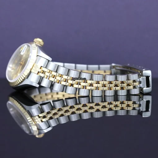 Fantastic Fake Rolex Lady-datejust 69173 Caliber 2135 Automatic Movement 26mm Steel Case Womens Watch - Image 10