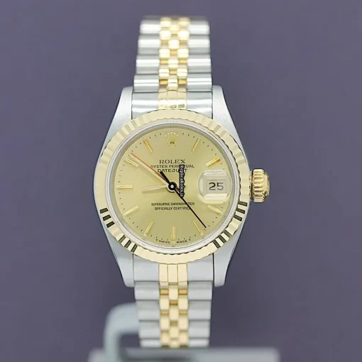 Fantastic Fake Rolex Lady-datejust 69173 Caliber 2135 Automatic Movement 26mm Steel Case Womens Watch - Image 3