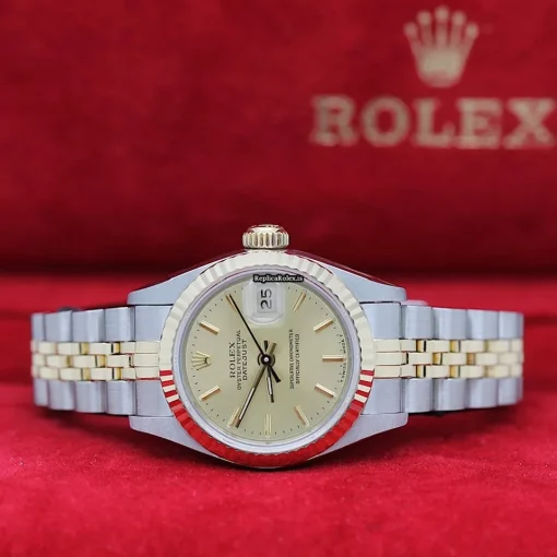 Fantastic Fake Rolex Lady-datejust 69173 Caliber 2135 Automatic Movement 26mm Steel Case Womens Watch - Image 4