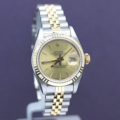 Fantastic Fake Rolex Lady-datejust 69173 Caliber 2135 Automatic Movement 26mm Steel Case Womens Watch - Image 7