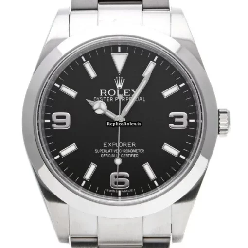 Amazing Replica Rolex Explorer 214270 Caliber 3132 Automatic Movement 39mm Steel Case Watch - Image 6