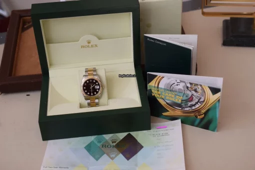 Recommend Replica Rolex Datejust 116233 Automatic Movement 36mm Gold/steel Case Mens/unisex Watch - Image 7