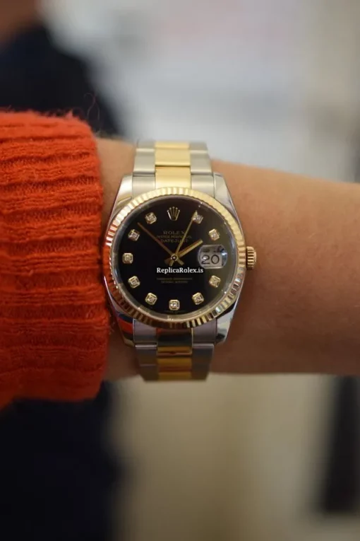 Recommend Replica Rolex Datejust 116233 Automatic Movement 36mm Gold/steel Case Mens/unisex Watch - Image 9