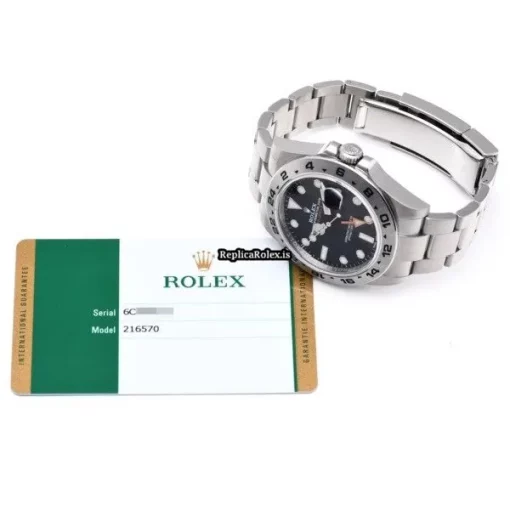 1:1 Replica Rolex Explorer II 216570 Caliber 3187 Automatic Movement 42mm Steel Case Watch - Image 5