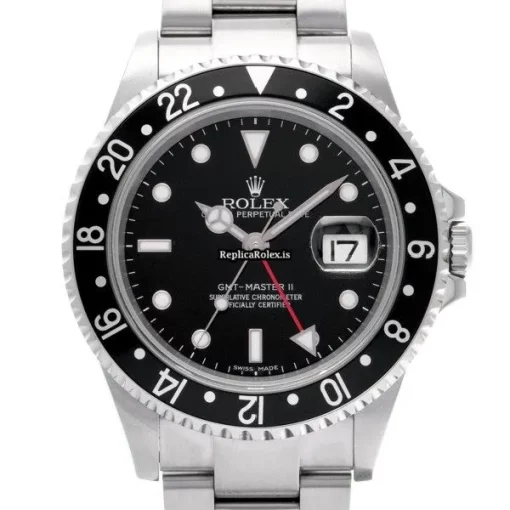 Fantastic Fake Rolex Gmt-master II 16710 Caliber 3185 Automatic Movement 40mm Steel Case Watch - Image 6
