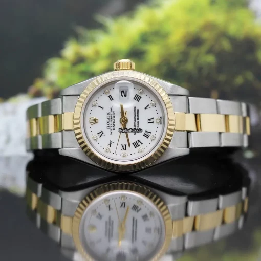Exquisite Clone Rolex Lady-datejust 69173 Caliber 2135 Automatic Movement 26mm Steel Case Womens Watch - Image 2