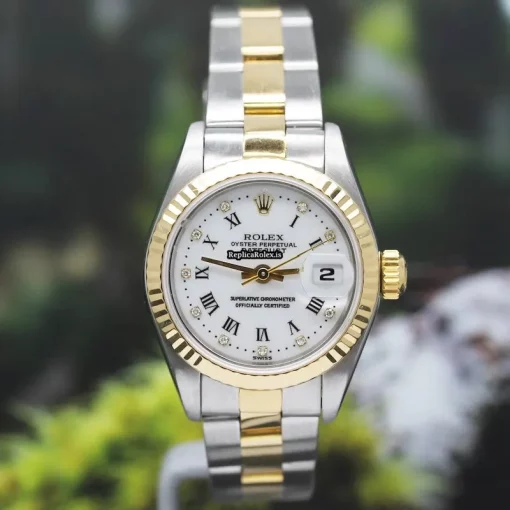 Exquisite Clone Rolex Lady-datejust 69173 Caliber 2135 Automatic Movement 26mm Steel Case Womens Watch - Image 3