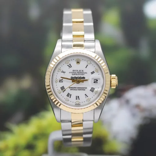 Exquisite Clone Rolex Lady-datejust 69173 Caliber 2135 Automatic Movement 26mm Steel Case Womens Watch - Image 4