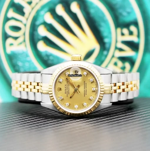 Mind-boggling Replica Rolex Lady-datejust 69173 Caliber 2135 Automatic Movement 26mm Steel Case Womens Watch - Image 2