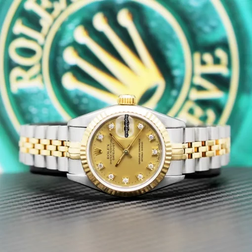 Mind-boggling Replica Rolex Lady-datejust 69173 Caliber 2135 Automatic Movement 26mm Steel Case Womens Watch - Image 5
