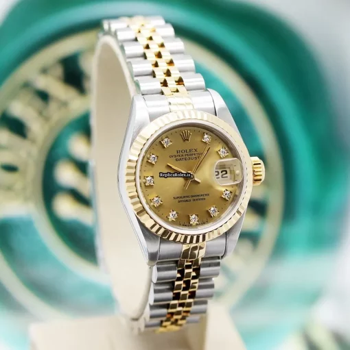 Mind-boggling Replica Rolex Lady-datejust 69173 Caliber 2135 Automatic Movement 26mm Steel Case Womens Watch - Image 6