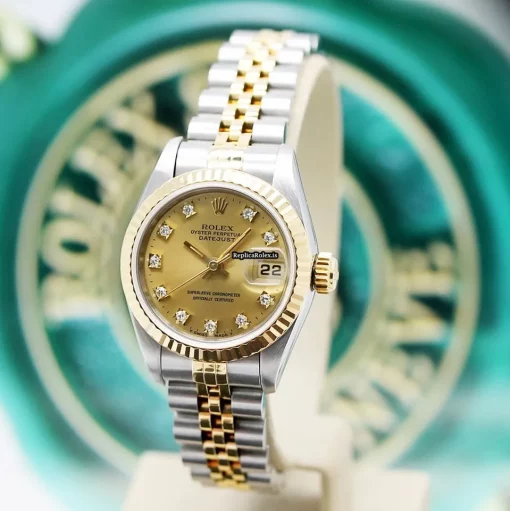 Mind-boggling Replica Rolex Lady-datejust 69173 Caliber 2135 Automatic Movement 26mm Steel Case Womens Watch - Image 8