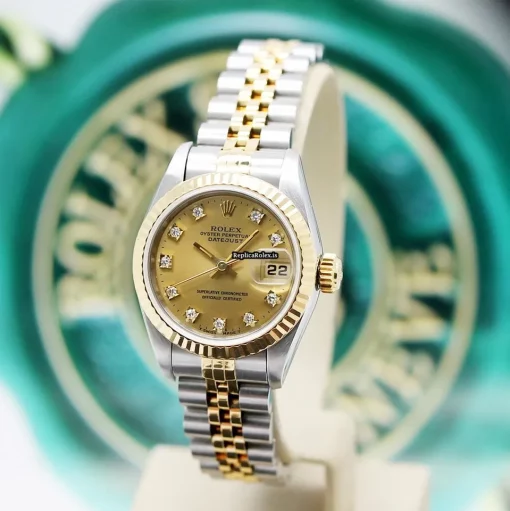 Mind-boggling Replica Rolex Lady-datejust 69173 Caliber 2135 Automatic Movement 26mm Steel Case Womens Watch - Image 9