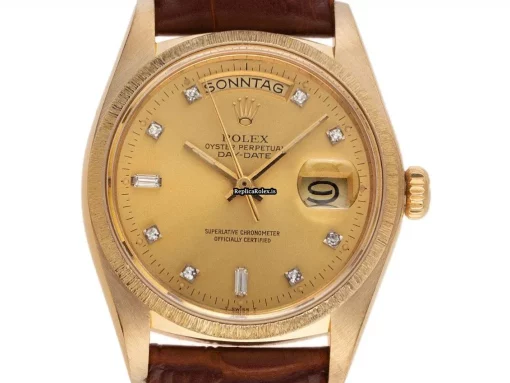 Appealing Fake Rolex Day-date 36 18078 Caliber 3055 Automatic Movement 36mm Yellow Gold Case Mens/unisex Watch