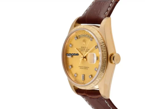 Appealing Fake Rolex Day-date 36 18078 Caliber 3055 Automatic Movement 36mm Yellow Gold Case Mens/unisex Watch - Image 2