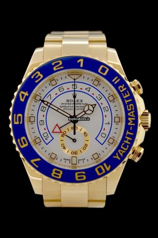 Reliable Fake Rolex Yacht-master II 116688 Caliber 4161 Automatic Movement 44mm Yellow Gold Case Mens/unisex Watch