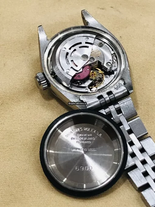 Beautiful Replica Rolex Oyster Perpetual Lady Date 6919 Caliber 2030 Automatic Movement 26x33mm Steel Case Womens Watch - Image 10