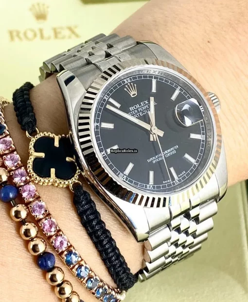 Cool Fakes Rolex Datejust 116234 Caliber 3135 Automatic Movement 36mm Steel Case Mens/unisex Watch - Image 5