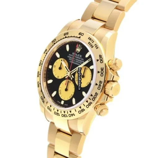 Exquisite Replica Rolex Daytona 116508 Caliber 4130 Automatic Movement 40mm Yellow Gold Case Watch - Image 2