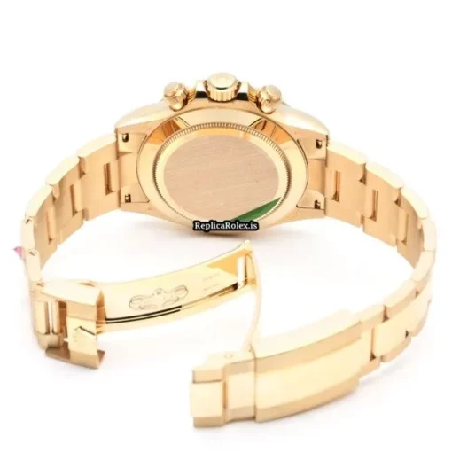 Exquisite Replica Rolex Daytona 116508 Caliber 4130 Automatic Movement 40mm Yellow Gold Case Watch - Image 4