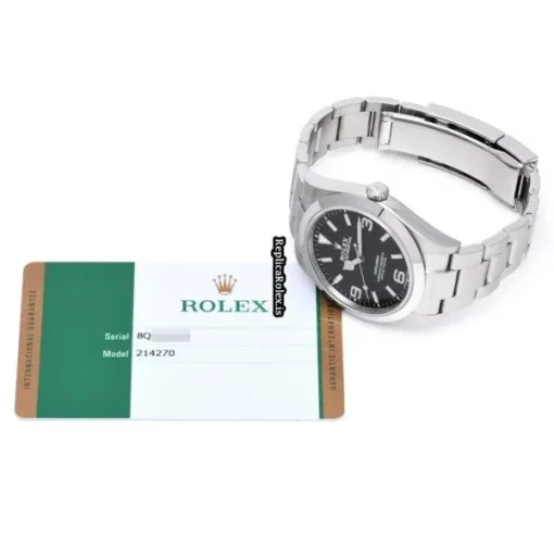 Wonderful Replica Rolex Explorer 214270 Caliber 3132 Automatic Movement 39mm Steel Case Watch - Image 5