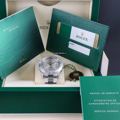 Wonderful Replica Rolex Datejust II 116334 Caliber 3136 Automatic Movement 41mm Steel Case Mens/unisex Watch - Image 5