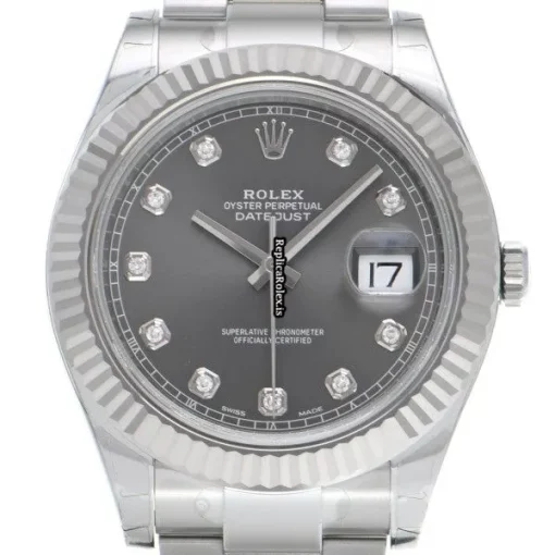 Stylish Replica Rolex Datejust II 116334g Automatic Movement 41mm Steel Case Watch - Image 6