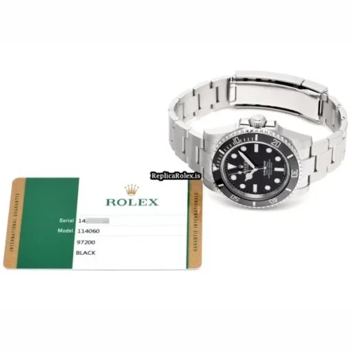 Great Replica Rolex Submariner 114060 Caliber 3130 Automatic Movement 40mm Steel Case Watch - Image 5