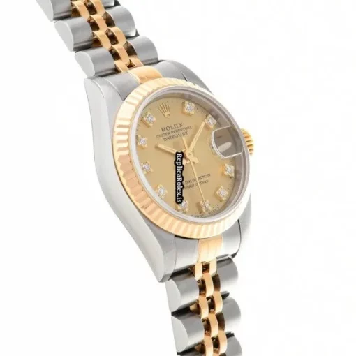 Well Made Fake Rolex Lady-datejust 69173g Automatic Movement 26mm Steel Case Womens Watch - Image 3