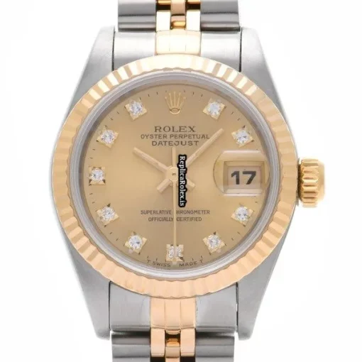 Well Made Fake Rolex Lady-datejust 69173g Automatic Movement 26mm Steel Case Womens Watch - Image 5