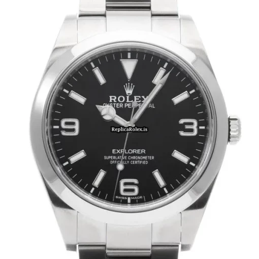 Pleasing Replica Rolex Explorer 214270 Caliber 3132 Automatic Movement 39mm Steel Case Watch - Image 6