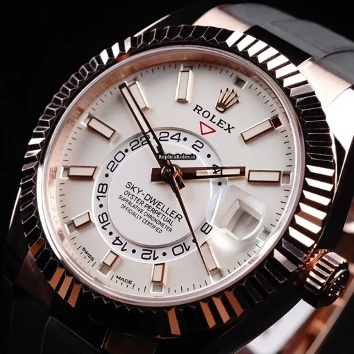 Recommend Replica Rolex Sky-dweller 326235 Automatic Movement 42mm Rose Gold Case Mens/unisex Watch - Image 12