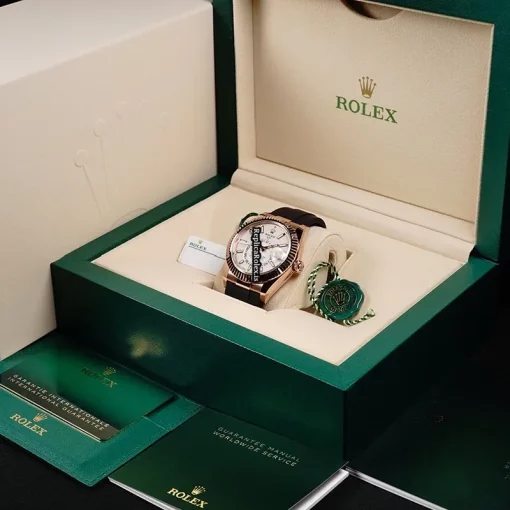 Recommend Replica Rolex Sky-dweller 326235 Automatic Movement 42mm Rose Gold Case Mens/unisex Watch - Image 14