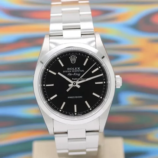 Perfect Replica Rolex Air King Precision 14000m Caliber 3130 Automatic Movement 34mm Steel Case Mens/unisex Watch - Image 3