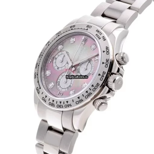 Excellent Imitation Rolex Daytona 116509ng Caliber 4130 Automatic Movement 40mm White Gold Case Watch - Image 2