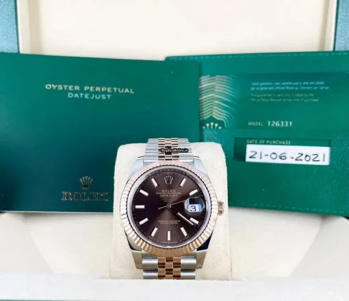 Quality Fake Rolex Datejust II 126331 Caliber 3235 Automatic Movement 41mm Gold/steel Case Mens/unisex Watch - Image 2